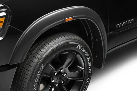 Black truck wheel well trim for Husky Liners RVL Fender Flares on Ram 1500
