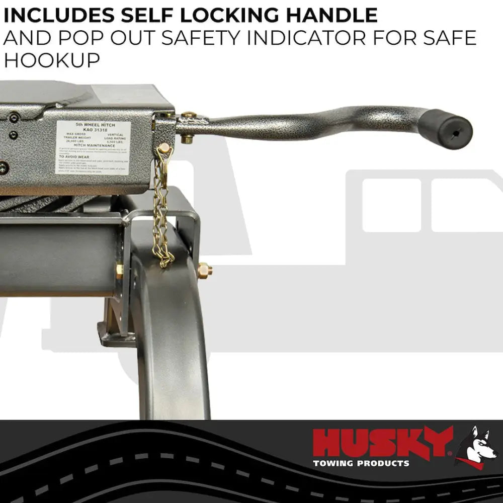 Husky Towing Fully Articulating Head Fifth Wheel Trailer Hitch 33232P - 26KW 5TH Isr Pallet Kit