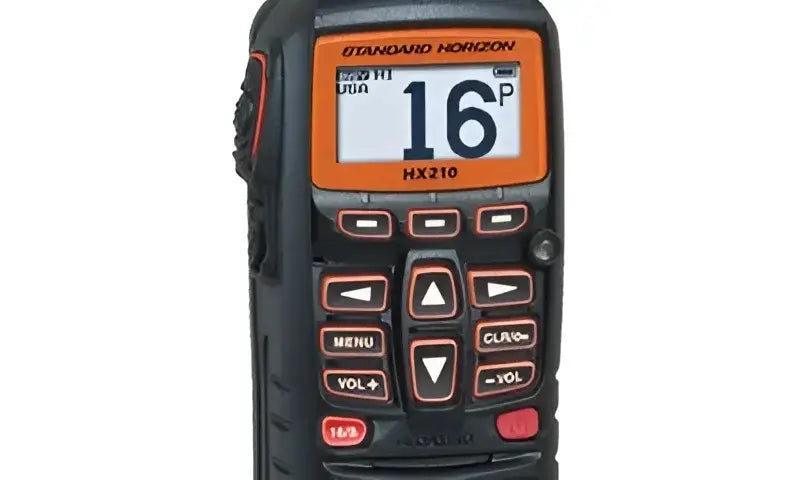 HX210 Standard Vhf-Hh 6Watt handheld radio, floats, optimal speaker/mic, RV, automotive, powersports, off-road, marine, exterior, truck accessories, interior, truck bed, RV parts, AVADA - Best Sellers, Must Haves