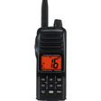 Handheld HX380 Standard VHF-HH 5Watt Radio with Land Mobile Channel, front view showing display and controls.