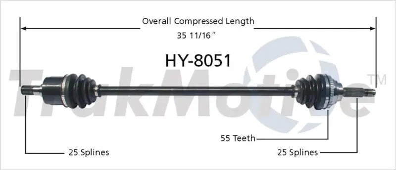 HY-8051 Trakmotive New Cv Axle - Shaft