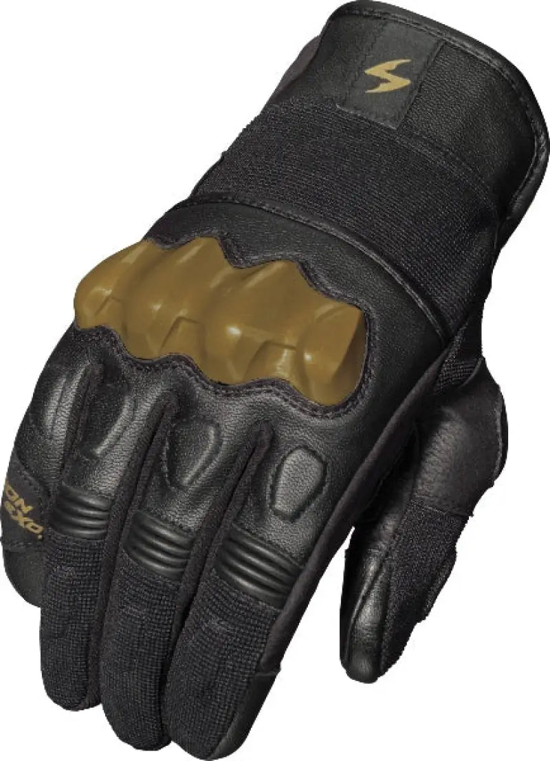 Hybrid Air Gloves Black/Gold Lg