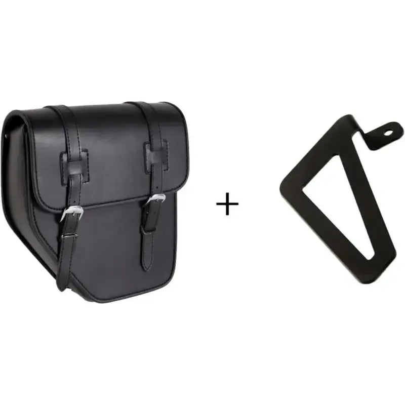 CUSTOMACCES Ibiza Saddlebag Black Left W/Base +Support