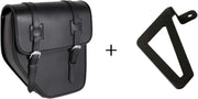 CUSTOMACCES Ibiza Saddlebag Black Left W/Base +Support