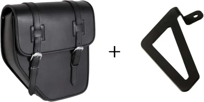 CUSTOMACCES Ibiza Saddlebag Black Left W/Base +Support