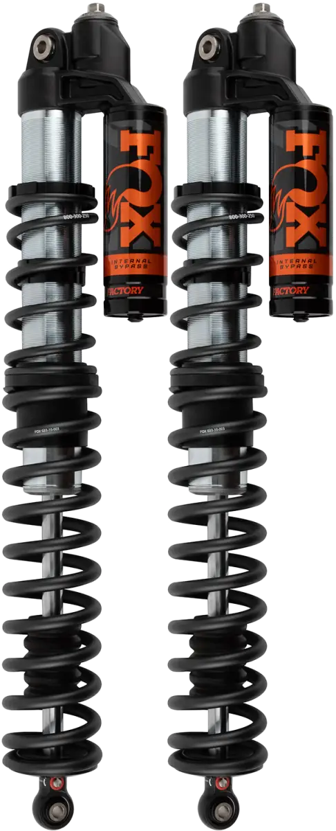 Two black coilover shocks for Can Am 2 Seat, ideal RV parts accessories and truck parts