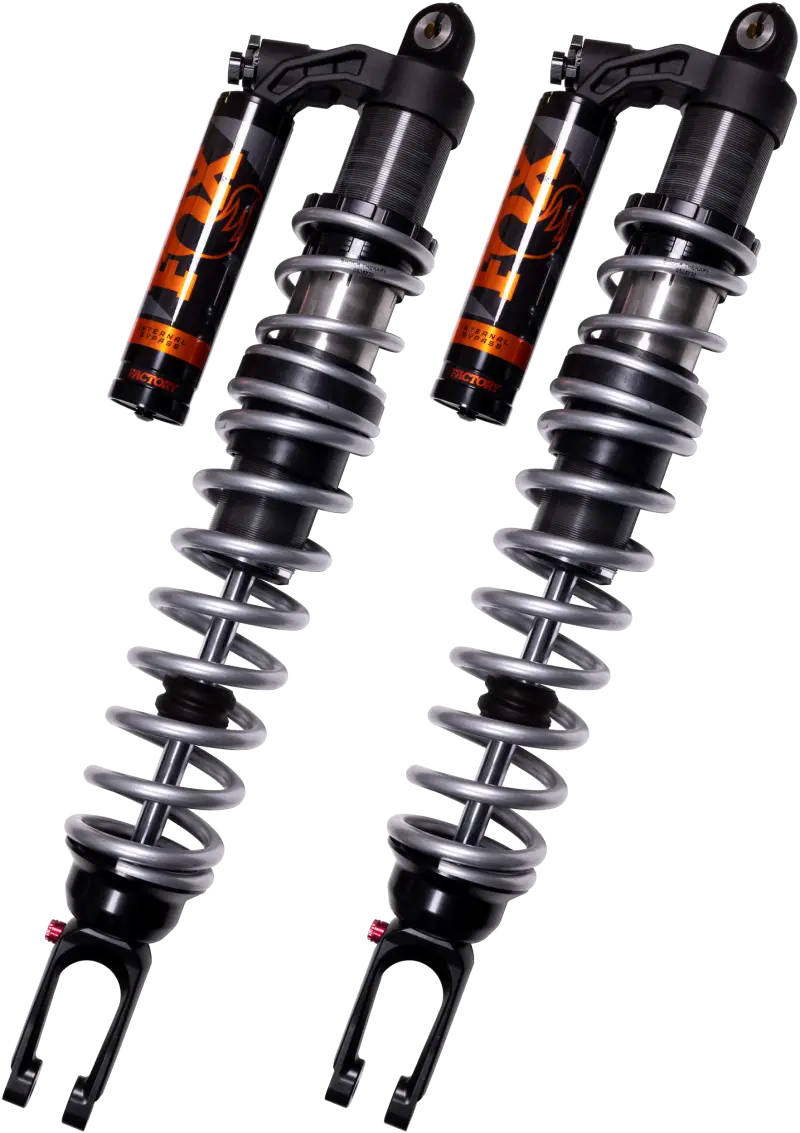 Black and silver motorcycle shock absorbers for Ibp Factory Series 3.0 Front Pol 2 Seat, perfect for RV parts & accessories and truck parts