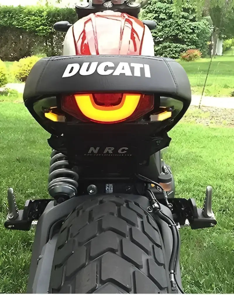 Ducati motorcycle rear with ICFU-FE-P Fender Eliminator for sleek look