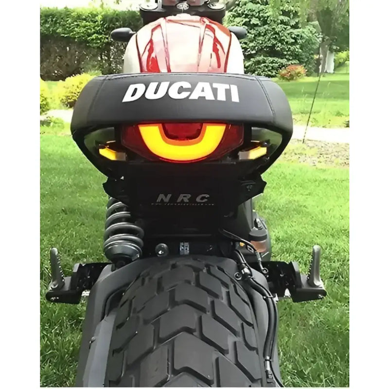 Ducati motorcycle rear with ICFU-FE-P Fender Eliminator for sleek look