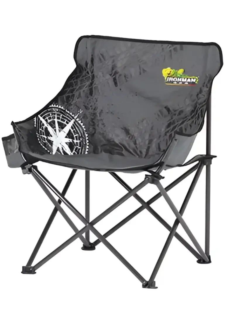 Folding camping chair ICHAIR0034 Ironman 4X4 Mid Size Low Back Camp Chair Black