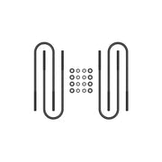 ICON 37001 ICON 00-04 Ford F-250/F-350 Front Semi Round U-Bolt Kit - 37001
