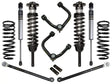 ICON Vehicle Dynamics Stage 3 Suspension System for 2003-2009 Toyota 4Runner and 2007-2009 FJ Cruiser, featuring tubular upper control arms with Delta Joint, for 0-3.5 inch lift.