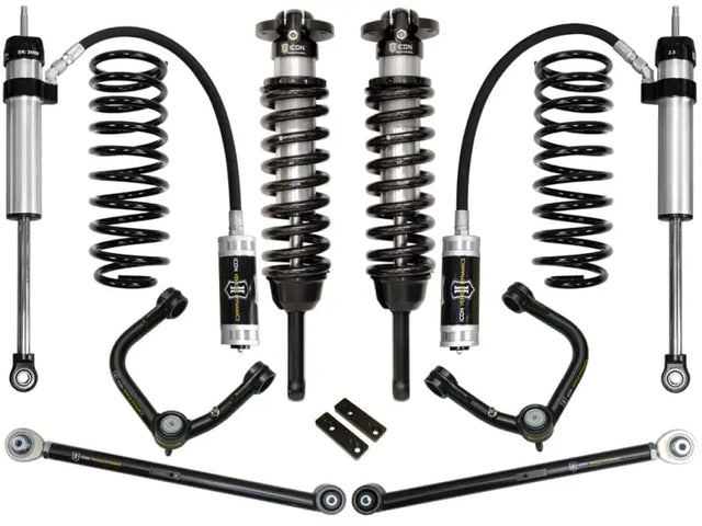 ICON 03-09 Toyota 4Runner/FJ 0-3.5in Stage 4 Suspension System w/Tubular UCA - featuring advanced Delta Joint technology for durability and performance.