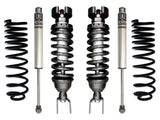 ICON Vehicle Dynamics 2009-2018 Ram 1500 4WD Stage 2 Suspension System with 2.5" coilover shocks and Eibach coil springs.