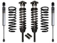 ICON 2010+ Toyota FJ/4Runner 0-3.5in Stage 1 Suspension System components: front coilover shocks, rear 2.0 Aluminum Series shocks, lift rear coil springs and mounting hardware.
