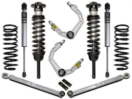 ICON 2010+ Toyota FJ/4Runner 0-3.5in Stage 3 Suspension System with Billet UCA, featuring upper control arms with ICON's patented Delta Joint, ideal for RV, off-road, and truck accessories, Performance, Truck & Automotive, Suspension, AVADA - Best Sellers