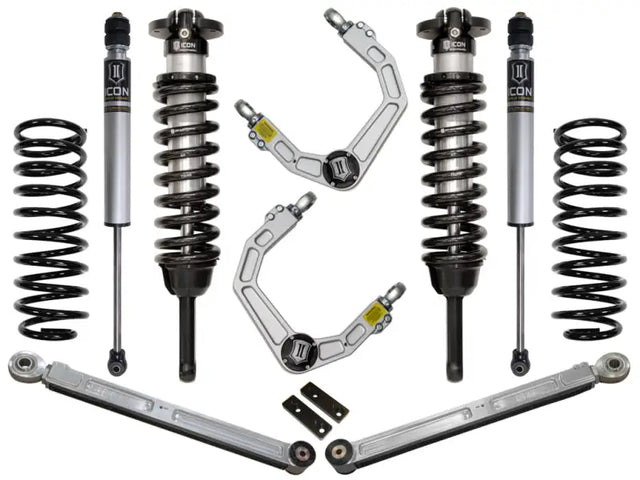 ICON 2010+ Toyota FJ/4Runner 0-3.5in Stage 3 Suspension System with Billet UCA, featuring upper control arms with ICON's patented Delta Joint, ideal for RV, off-road, and truck accessories, Performance, Truck & Automotive, Suspension, AVADA - Best Sellers