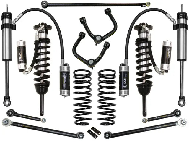 ICON 2010+ Toyota FJ/4Runner 0-3.5in Stage 7 Suspension System with Tubular UCA, durable Delta Joint, compatible with 2010-UP 4Runner and 2010-2014 FJ Cruiser.