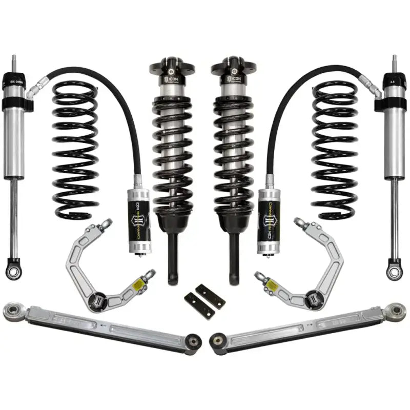 ICON 2010+ Toyota FJ/4Runner 0-3.5in Stage 4 Suspension System with Billet Upper Control Arms featuring Delta Joint technology for superior performance and durability.