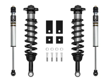 ICON 2022+ Toyota Tundra 1.5-2.25in Stage 3 Suspension System with V.S. 2.0 Aluminum Series Rear Shocks and V.S. 2.5 Series Front Coilovers.