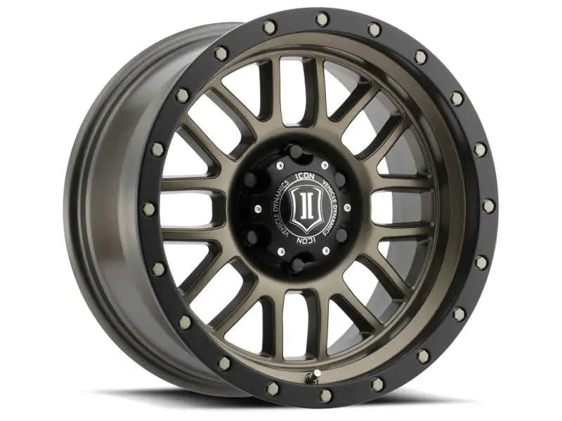 ICON ICON Alpha 17x8.5 6x5.5 0mm Offset 4.75in BS 106.1mm Bore Bronze Wheel