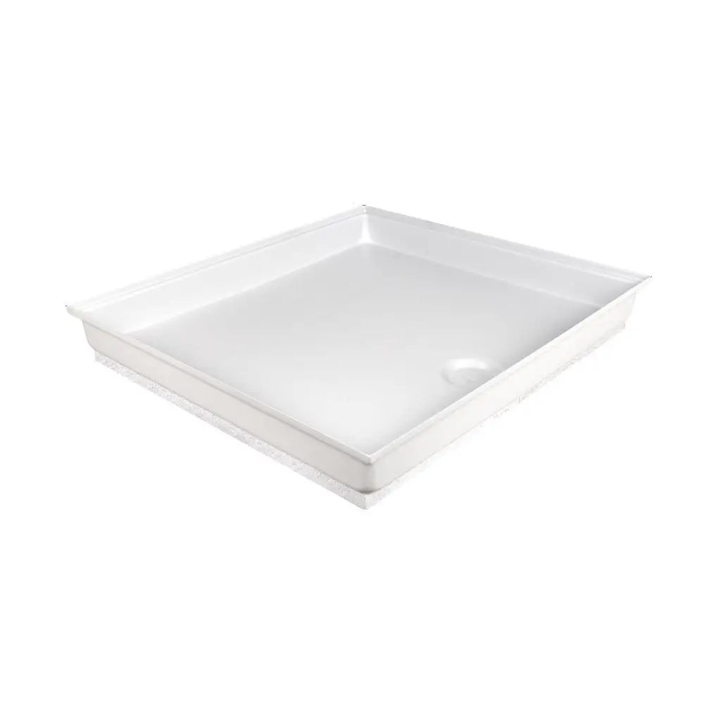 Icon Center Drain Shallow Pan Shower Pan 15962 - SP 100-PW