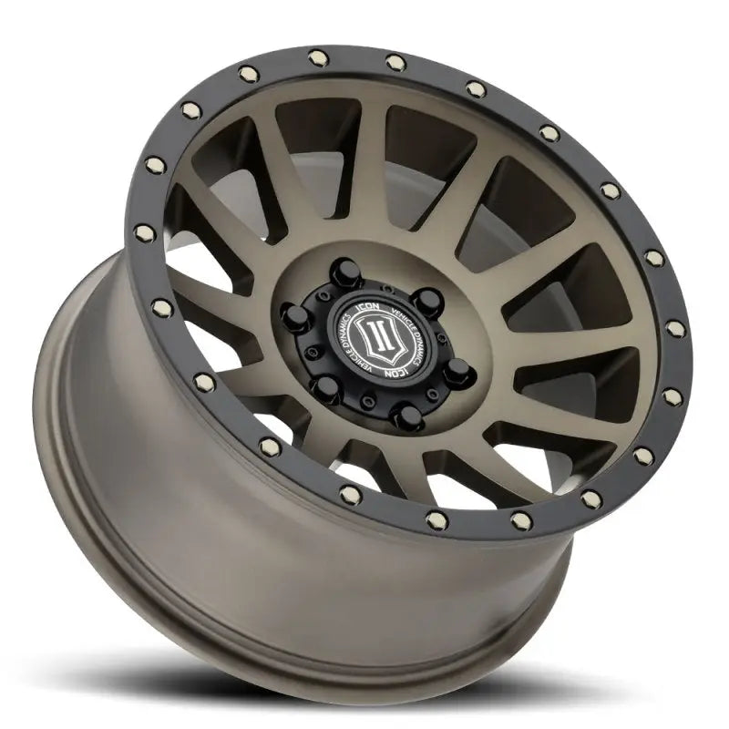 ICON 2017858347BR ICON Compression 17x8.5 6x5.5 0mm Offset 4.75in BS 106.1mm Bore Bronze Wheel - 2017858347BR