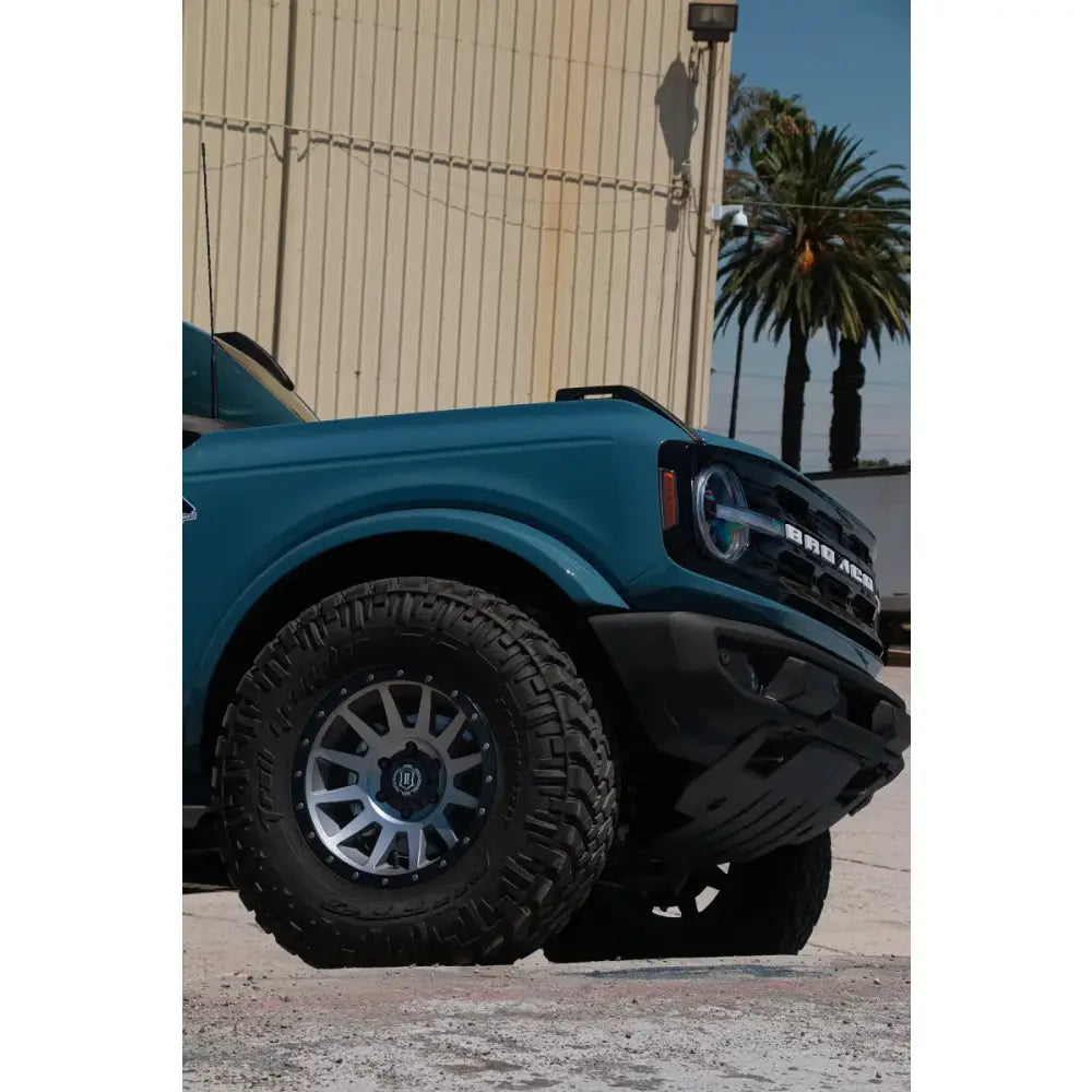 ICON Compression 17x8.5 6x5.5 25mm Offset 5.75in BS 95.1mm Bore Titanium Wheel - 2017859057TT