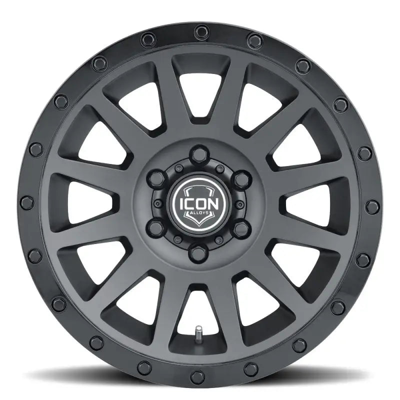 Gray alloy wheel for ICON Compression 18x9 double black RV parts & accessories