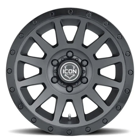 Gray alloy wheel for ICON Compression 18x9 double black RV parts & accessories