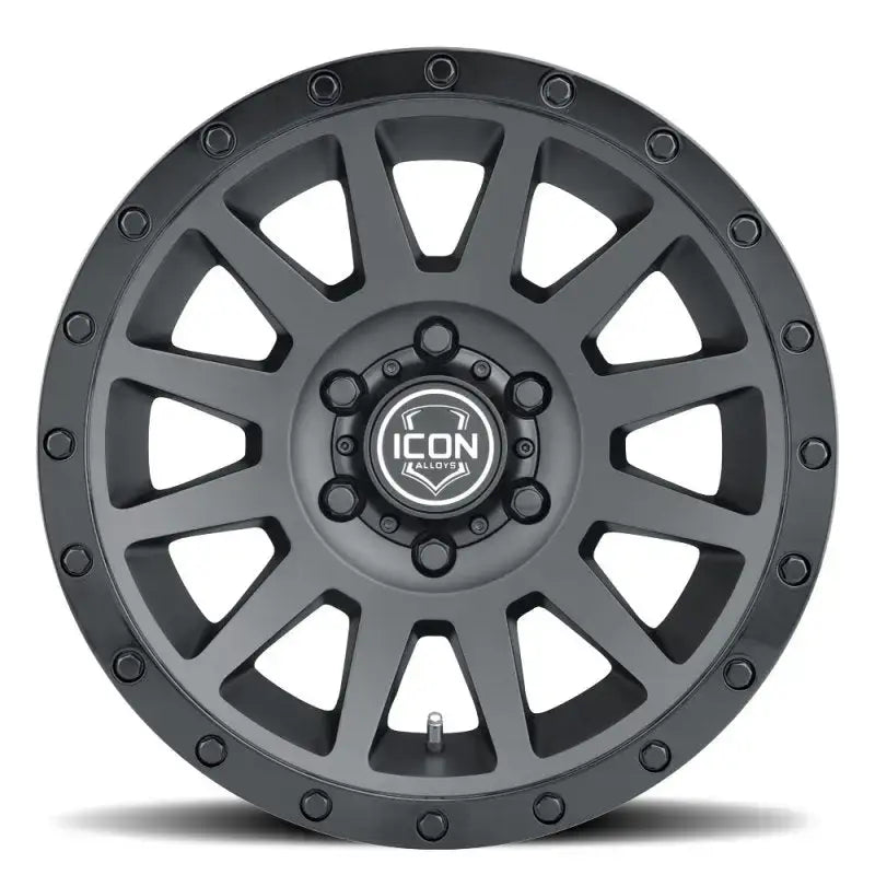 Gray alloy wheel for ICON Compression 18x9 double black RV parts & accessories
