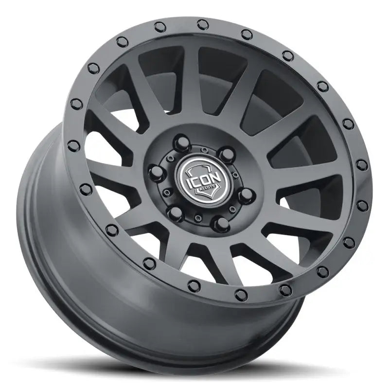 Gray alloy wheel for ICON Compression 18x9 5x150 double black rv parts & accessories