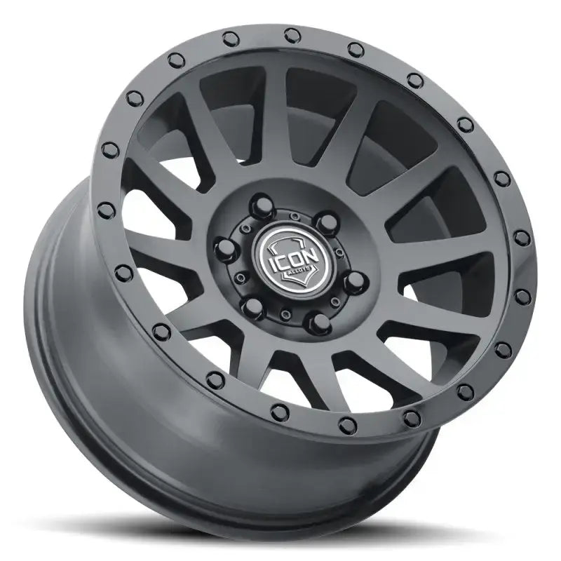 Gray alloy wheel for ICON Compression 18x9 5x150 double black rv parts & accessories