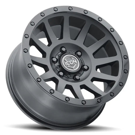 Gray alloy wheel for ICON Compression 18x9 5x150 double black rv parts & accessories