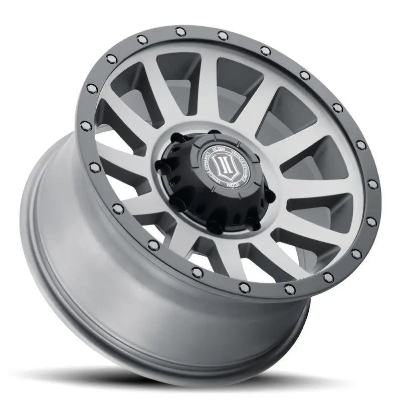 ICON Compression HD 18x9 8x170 6mm Offset 5.25in BS Titanium Wheel - 2018908152TT