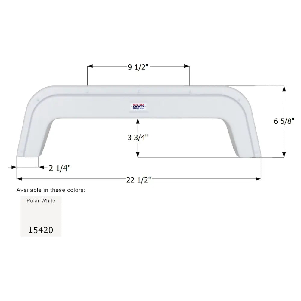 Icon Easy To Install Fender Skirt 15420 - Single Chalet FS542