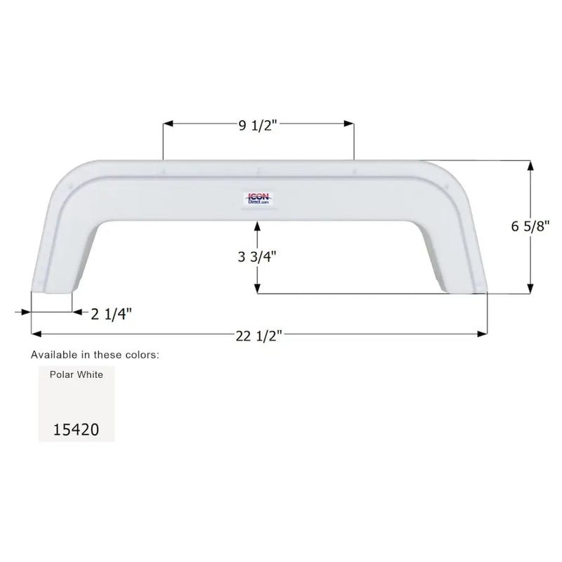 Icon Easy To Install Fender Skirt 15420 - Single Chalet FS542