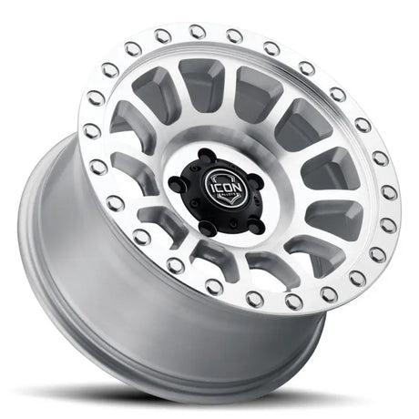 ICON Hulse 17 X 8.5 6 X 5.5 0mm Offset 4.75in BS Silver Machined - RV and Auto Parts