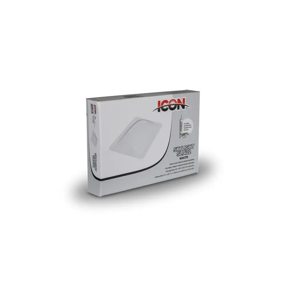 Icon Install With Icon Skylight Sealant 16030 - White SL 1422W Includes