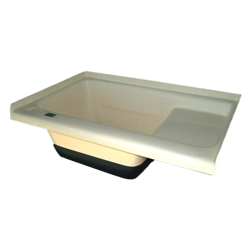 Icon 00473 Constructed of durable abs plastic - White Left Hand Drain