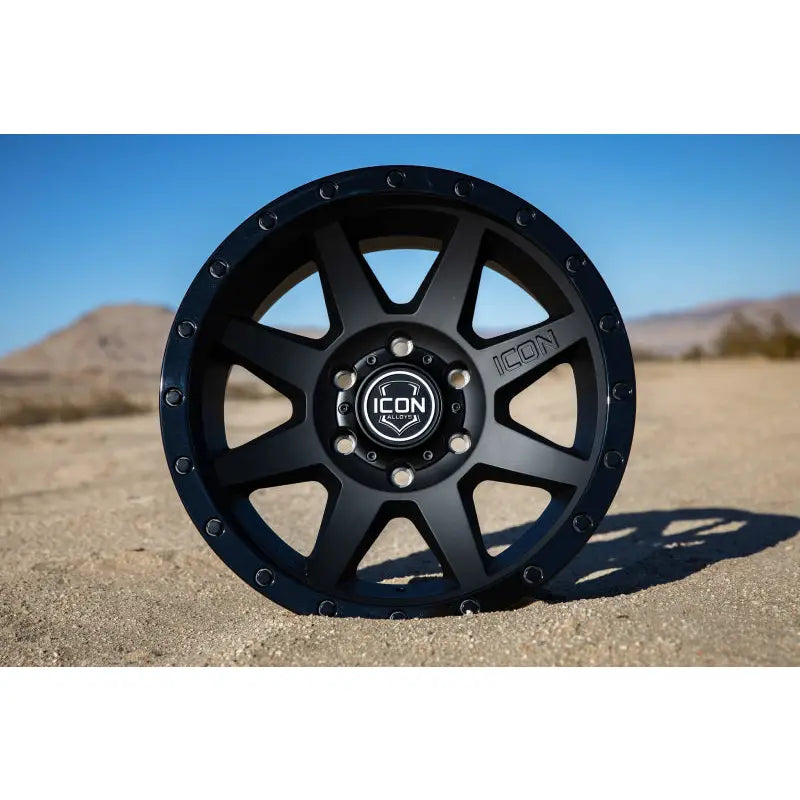 ICON 1817855557DB ICON Rebound 17x8.5 5x150 25mm Offset 5.75in BS 110.1mm Bore Double Black Wheel