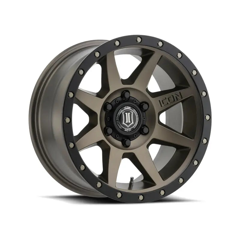 ICON 1817857345BR ICON Rebound 17x8.5 5x5 -6mm Offset 4.5in BS 71.5mm Bore Bronze Wheel - 1817857345BR
