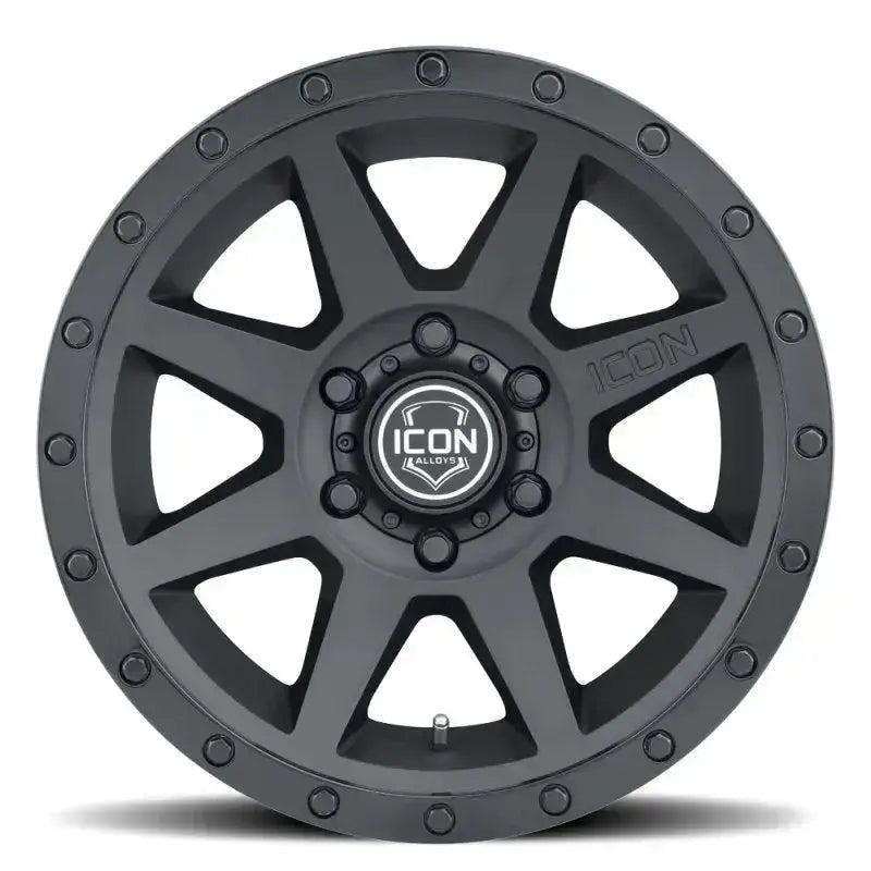 ICON Rebound 17x8.5 5x5 -6mm Offset 4.5in BS 71.5mm Bore Double Black Wheel - Wheels