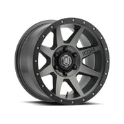 ICON 1817856350TT ICON Rebound 17x8.5 6x135 6mm Offset 5in BS 87.1mm Bore Titanium Wheel - 1817856350TT