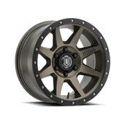 ICON 1817858347BR ICON Rebound 17x8.5 6x5.5 0mm Offset 4.75in BS 106.1mm Bore Bronze Wheel - 1817858347BR