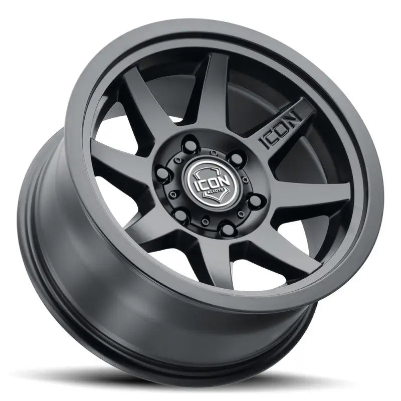 ICON 1917858347SB ICON Rebound 17x8.5 6x5.5 0mm Offset 4.75in BS 106.1mm Bore Satin Black Wheel - 1917858347SB
