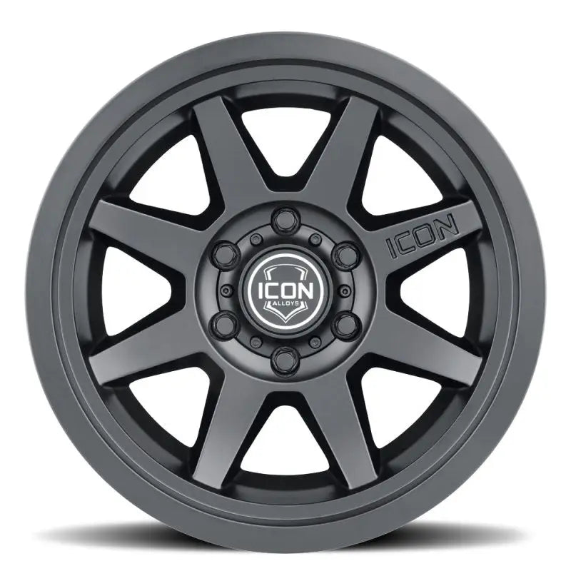 ICON 1917858347SB ICON Rebound 17x8.5 6x5.5 0mm Offset 4.75in BS 106.1mm Bore Satin Black Wheel - 1917858347SB