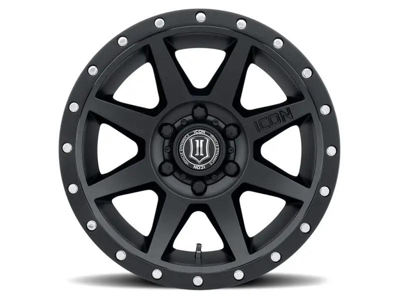 ICON Rebound 17x8.5 6x5.5 25mm Offset 5.75in BS 95.1mm Bore Satin Black Wheel - 1817859057SB