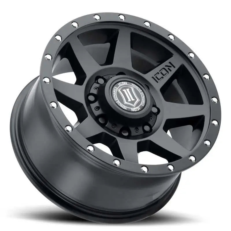 ICON Rebound 17x8.5 8x170 6mm Offset 5in BS 125mm Bore Satin Black Wheel 