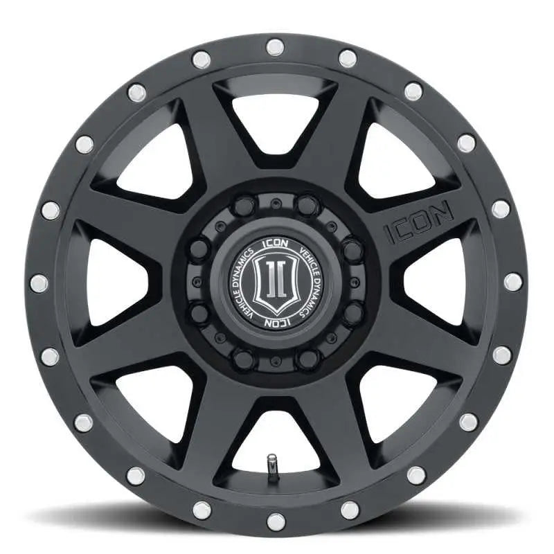 ICON Rebound 17x8.5 8x170 6mm Offset 5in BS 125mm Bore Satin Black Wheel 